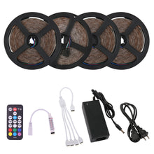 Load image into Gallery viewer, Richsing LED Strip Lights 65.6ft/20M Waterproof Flexible RGB SMD2835 4 x 300LEDs With 12V Power Adapter 18Key RF Remote